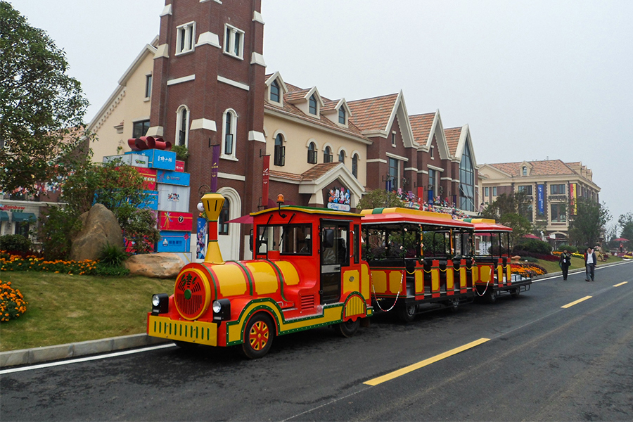 รถไฟชมวิวแบบไม่มีรางขนาดใหญ่แบบคลาสสิก 20 ที่นั่ง